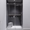 Anzzi Madam 48" x 76" Frameless Sliding Shower Door in Chrome with Handle SD-AZ13-01CH - alternate 1